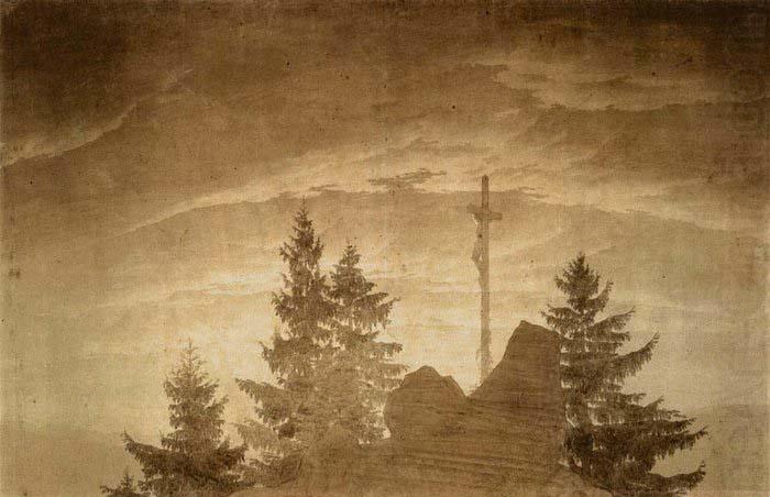 Caspar David Friedrich Cross in the Mountains oil painting picture
